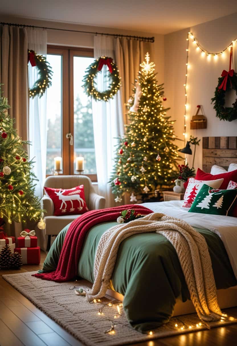 15 Bedroom Christmas Decor Ideas for a Cozy Holiday Retreat 