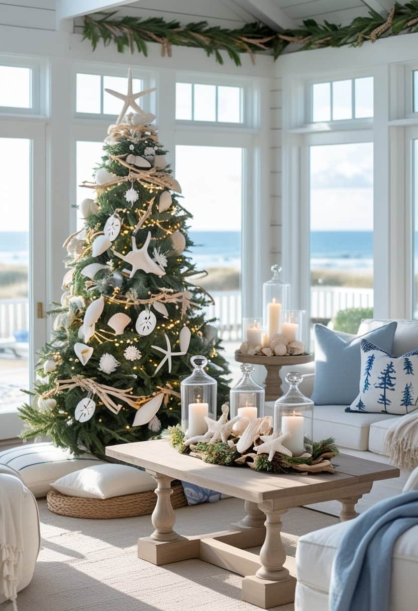 Coastal Christmas Decor Ideas for a Breezy Holiday Style