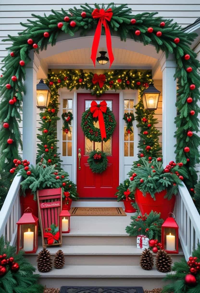 Red and Green Christmas Decor Ideas