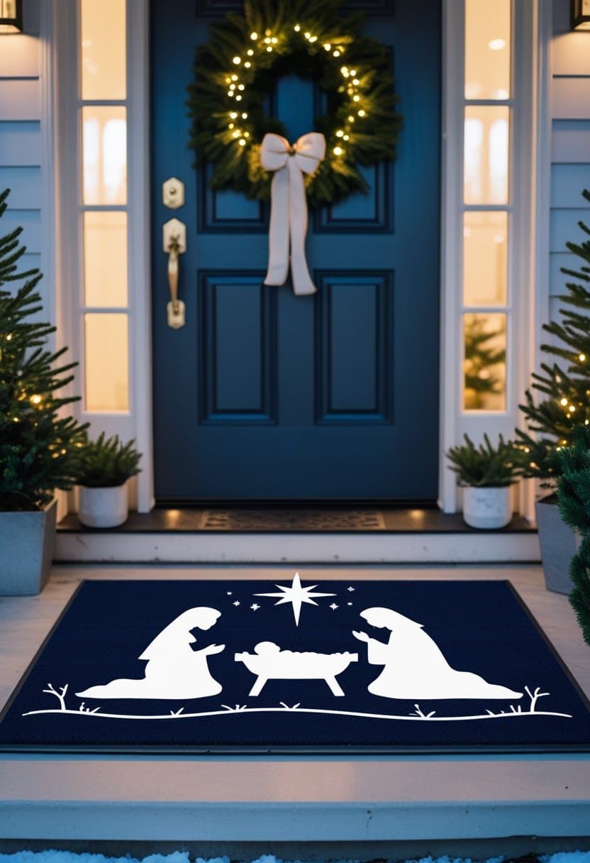 23 Christmas Door Mat Ideas