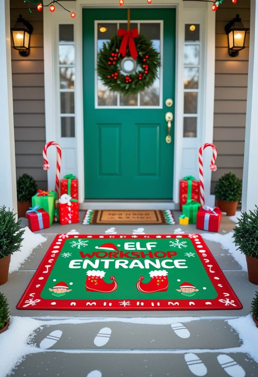 23 Christmas Door Mat Ideas