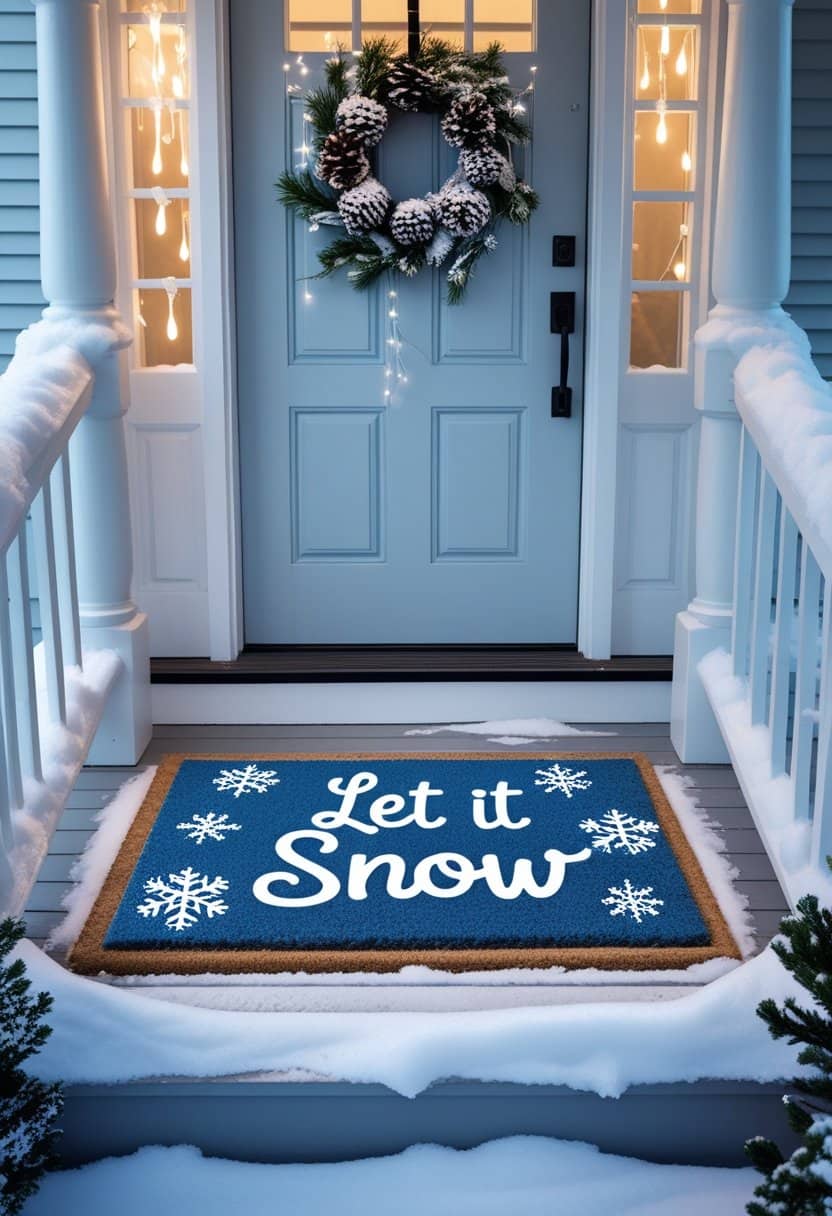 23 Christmas Door Mat Ideas