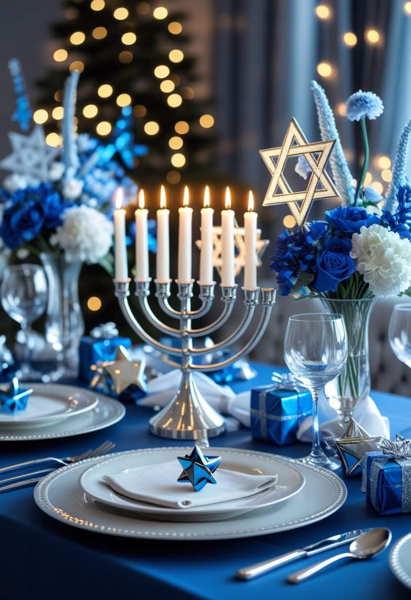 21 Fancy And Trendy Hanukkah Table Decor Ideas to Brighten Your Celebration
