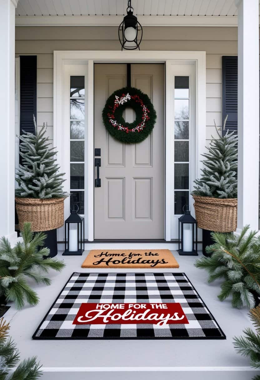 23 Christmas Door Mat Ideas