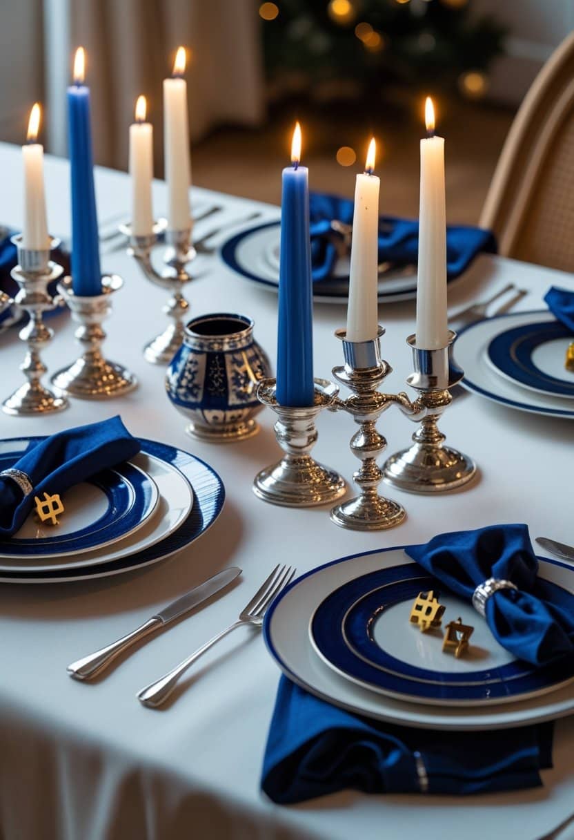 21 Fancy And Trendy Hanukkah Table Decor Ideas