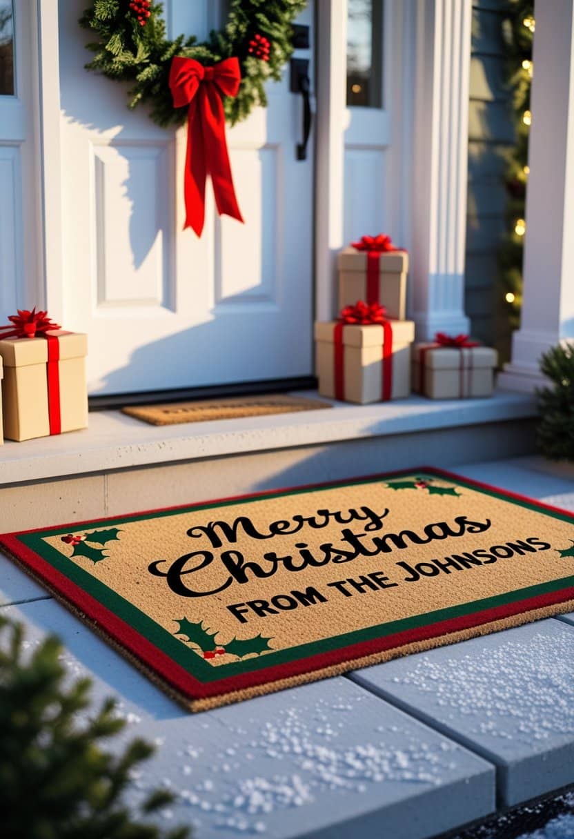 23 Christmas Door Mat Ideas