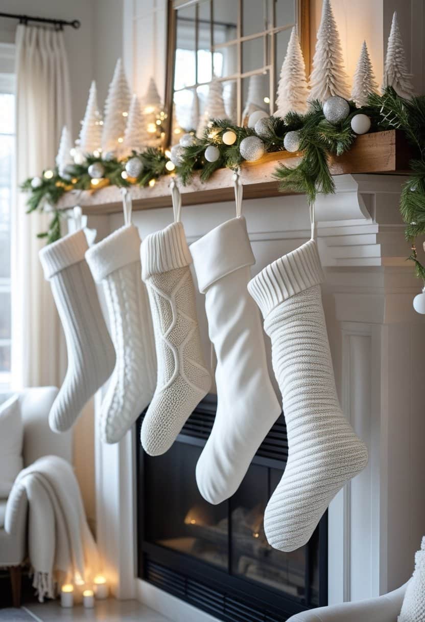 17 Elegant White Living Room Christmas Decor Ideas