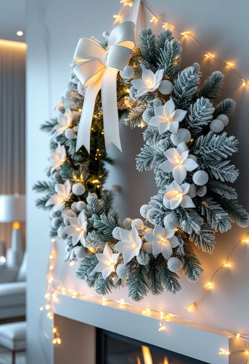 17 Elegant White Living Room Christmas Decor Ideas