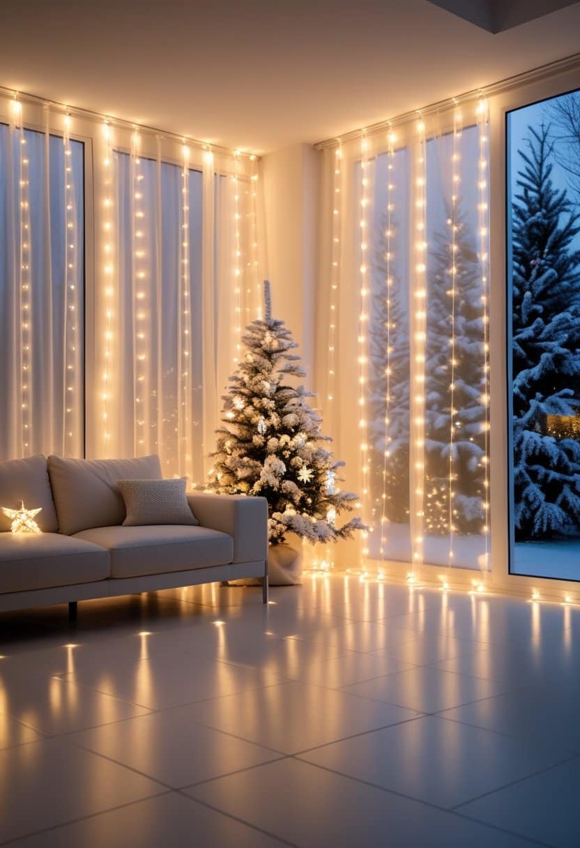 17 Elegant White Living Room Christmas Decor Ideas
