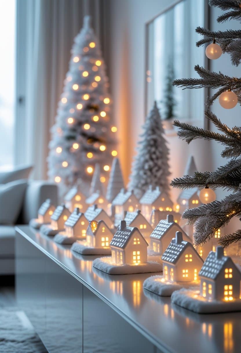 17 Elegant White Living Room Christmas Decor Ideas