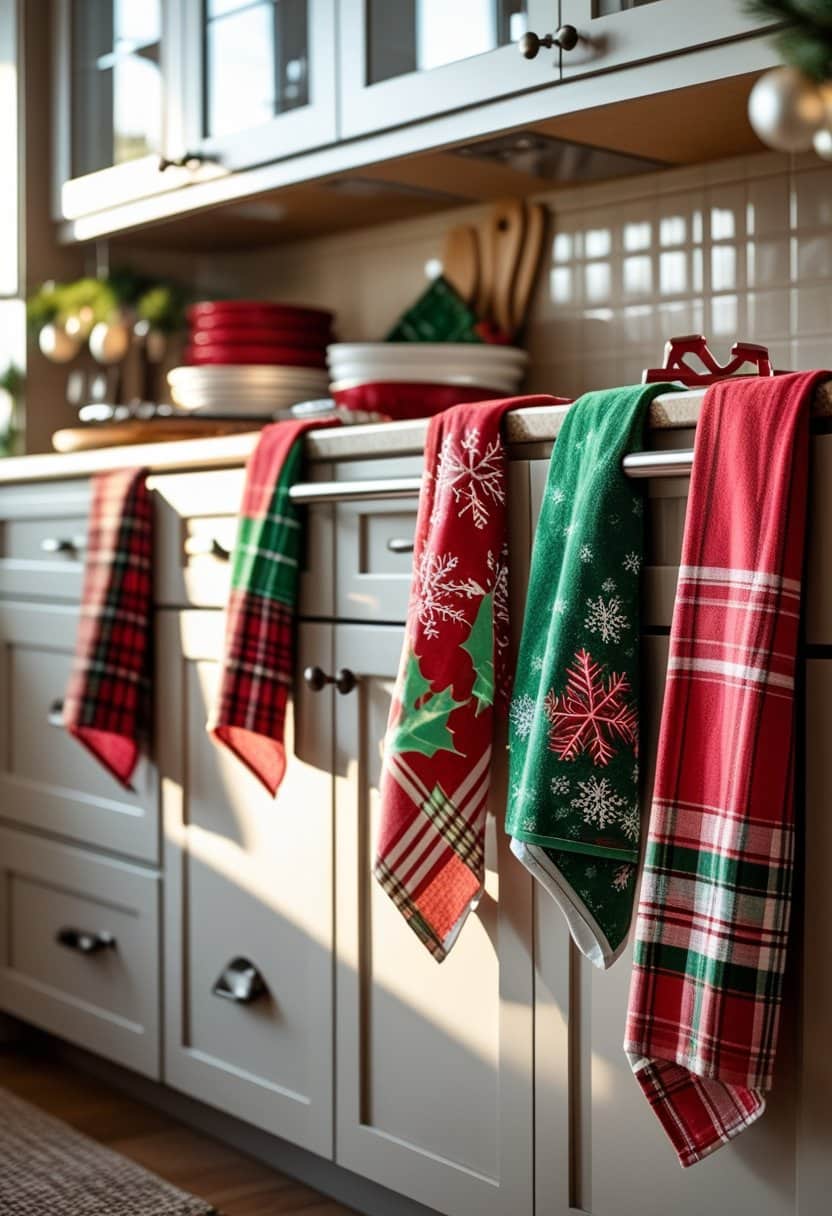 20 Festive Kitchen Cabinet Christmas Decor Ideas