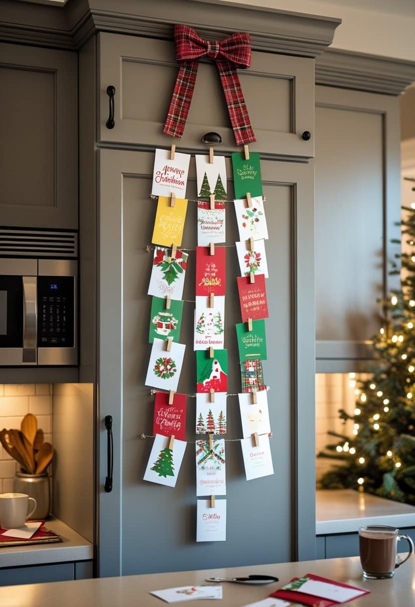 20 Festive Kitchen Cabinet Christmas Decor Ideas