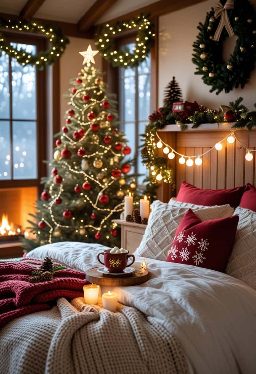 15 Cozy Bedroom Christmas Decor Ideas for a Magical Holiday Retreat
