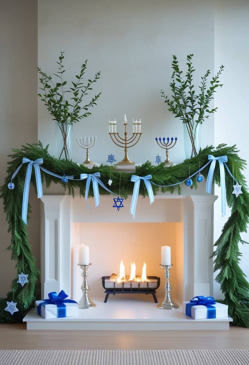 17 Fireplace Hanukkah Design Ideas