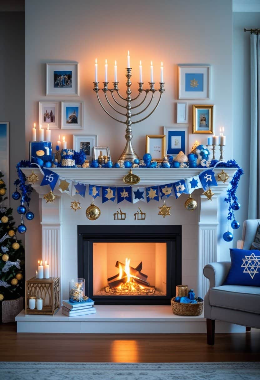 17 Fireplace Hanukkah Design Ideas