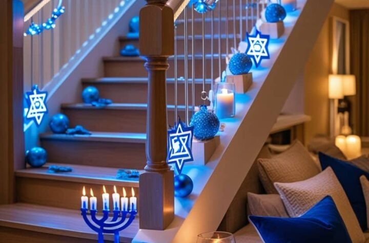 21 Stunning Staircase Hanukkah Design Ideas for a Warm, Welcoming Home