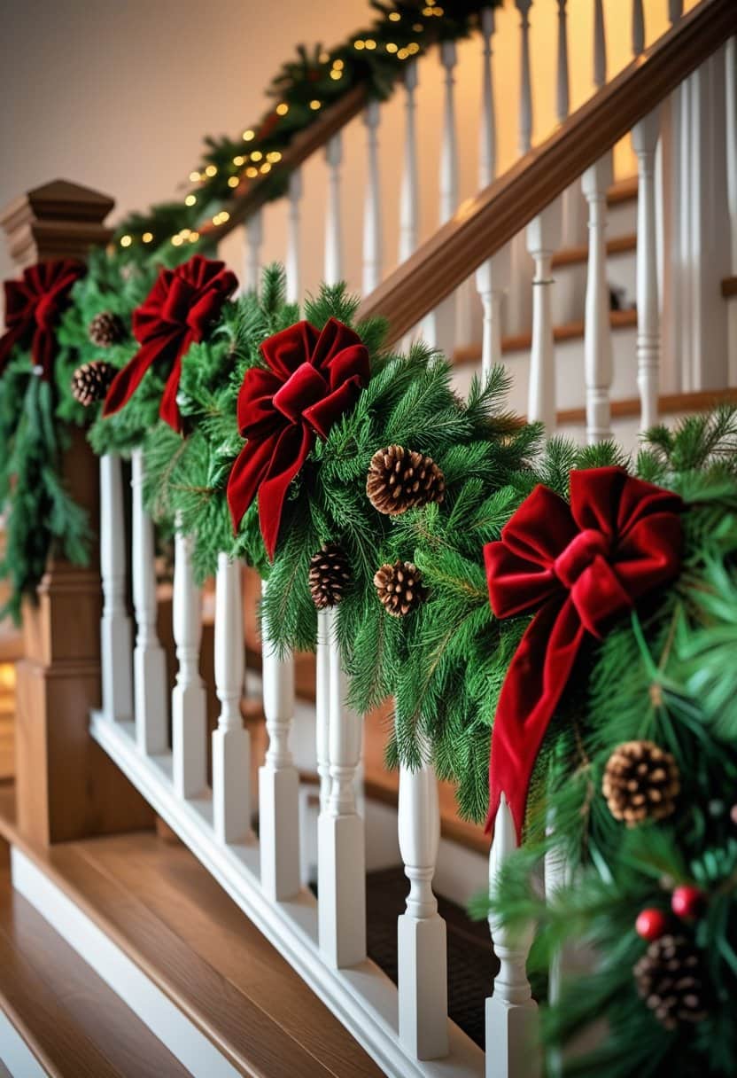 25 Christmas Staircase Ideas