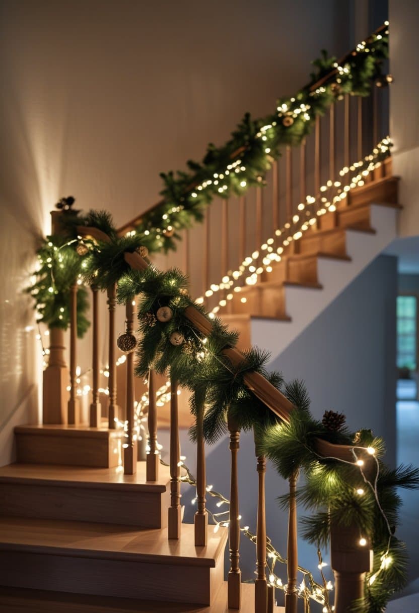 25 Christmas Staircase Ideas