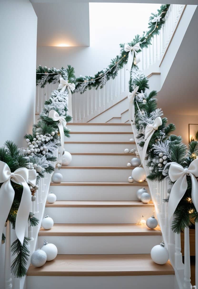 25 Christmas Staircase Ideas