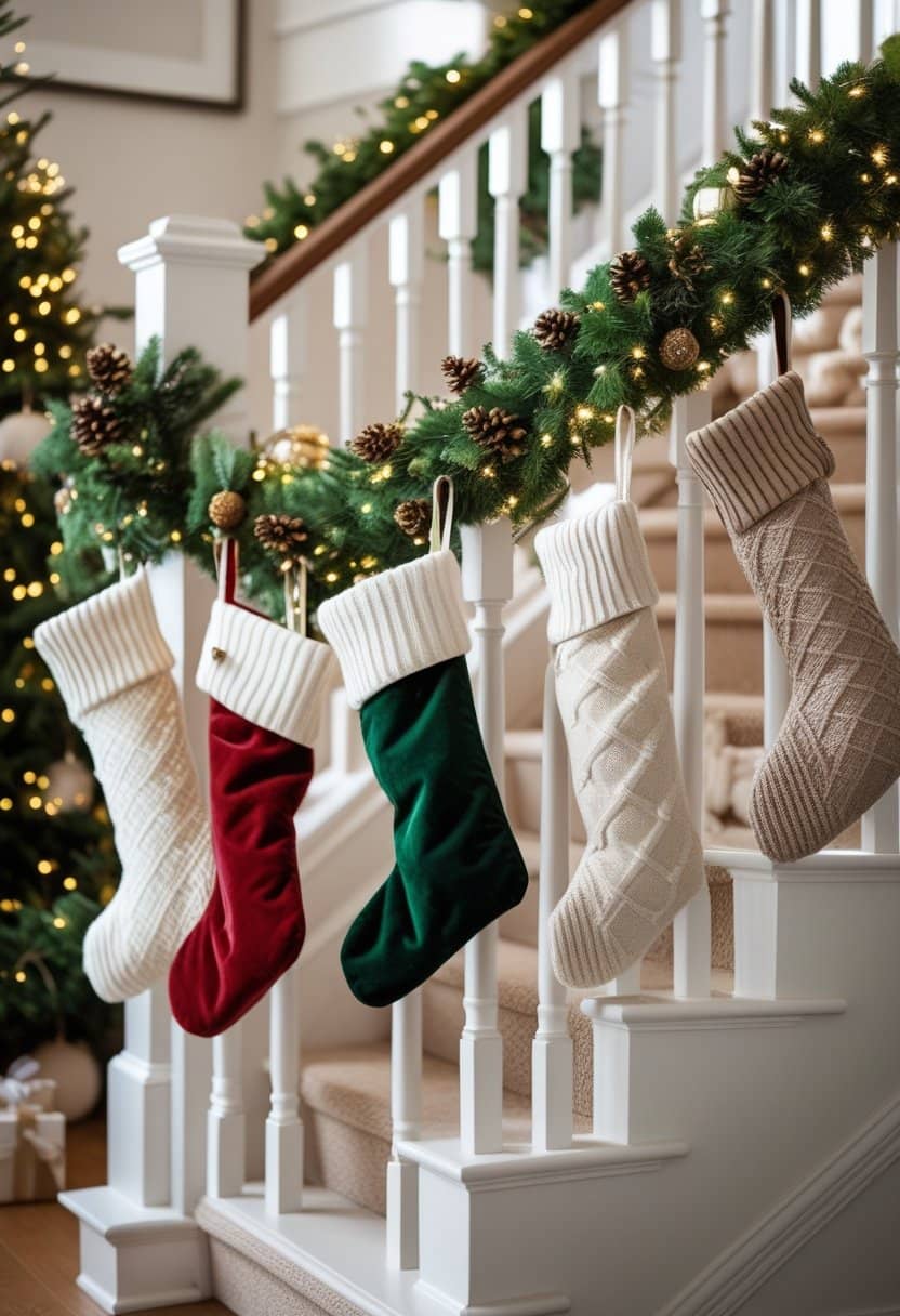 25 Christmas Staircase Ideas