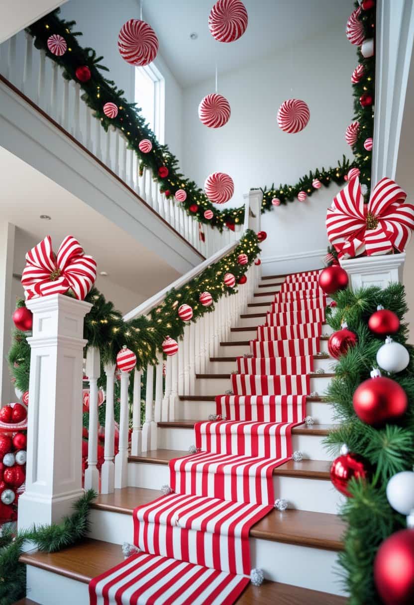 25 Christmas Staircase Ideas