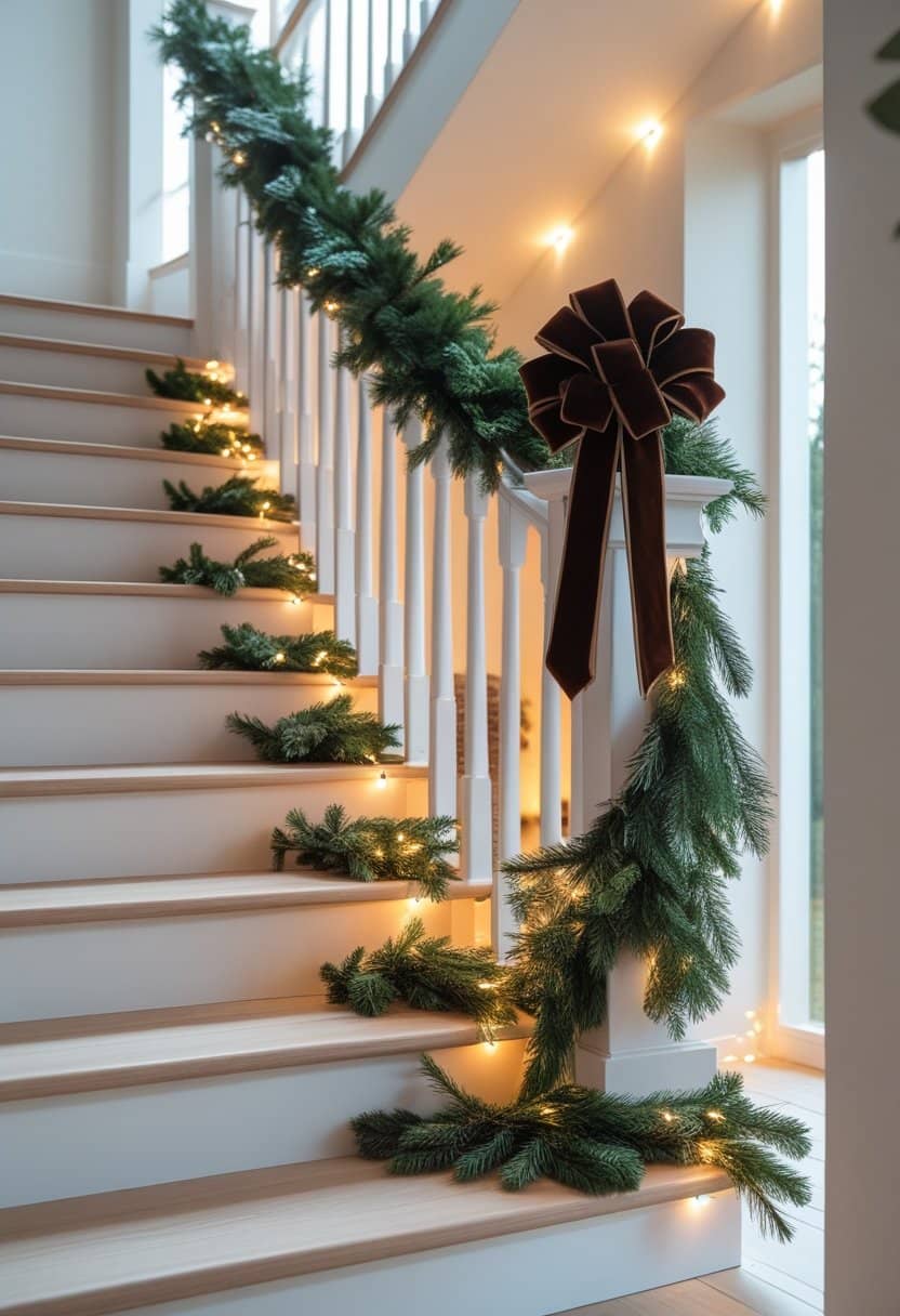 25 Christmas Staircase Ideas