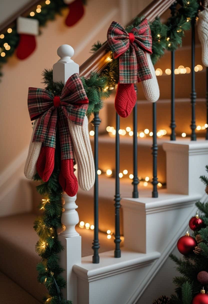 25 Christmas Staircase Ideas