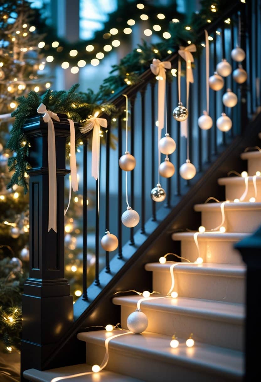 25 Christmas Staircase Ideas