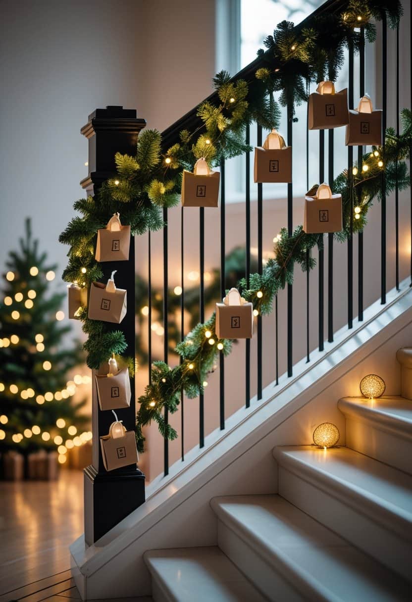 25 Christmas Staircase Ideas