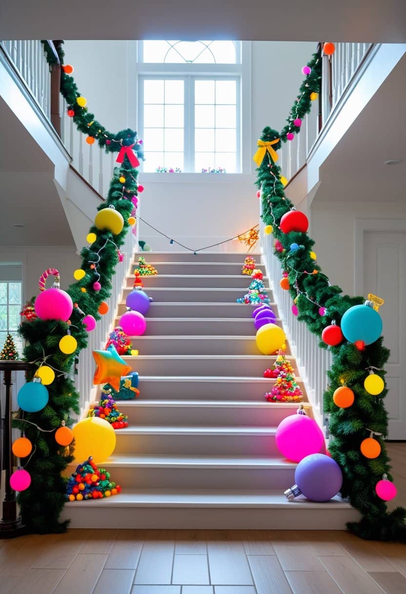 25 Christmas Staircase Ideas