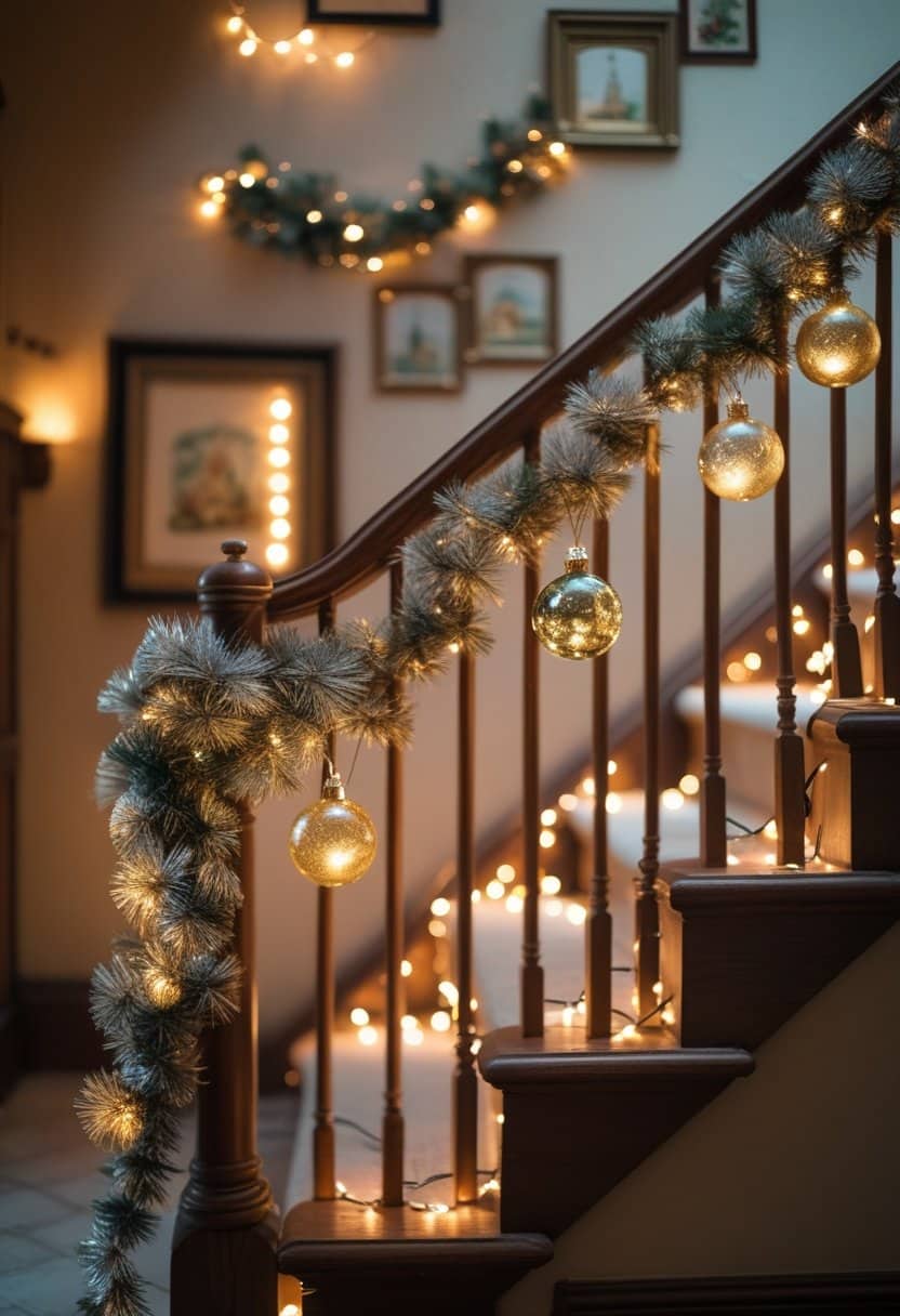 25 Christmas Staircase Ideas