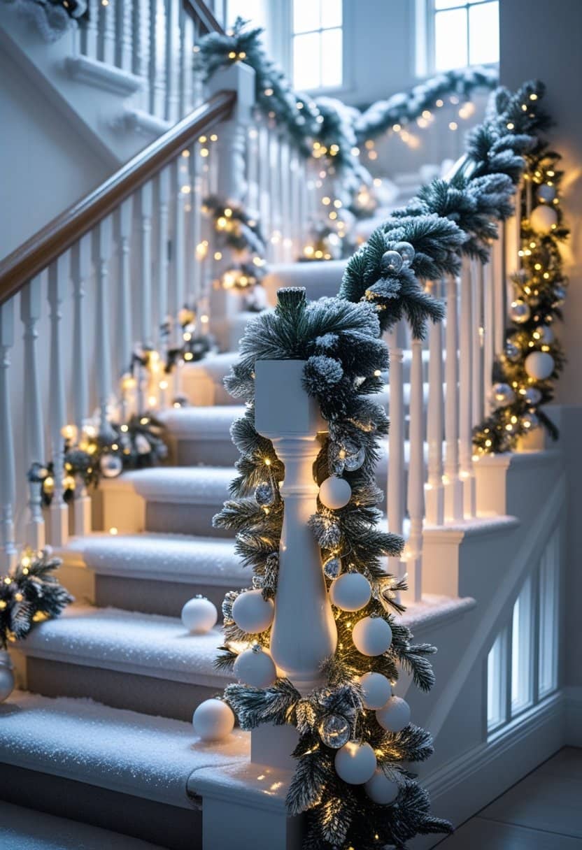 25 Christmas Staircase Ideas