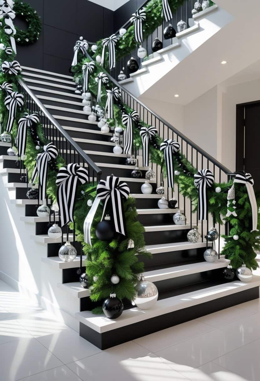 25 Christmas Staircase Ideas