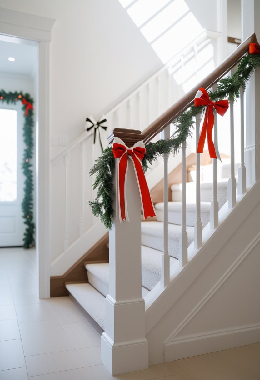 25 Christmas Staircase Ideas