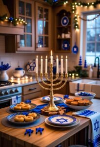 19 Cozy Hanukkah Kitchen Decor Ideas to Light Up Your Home