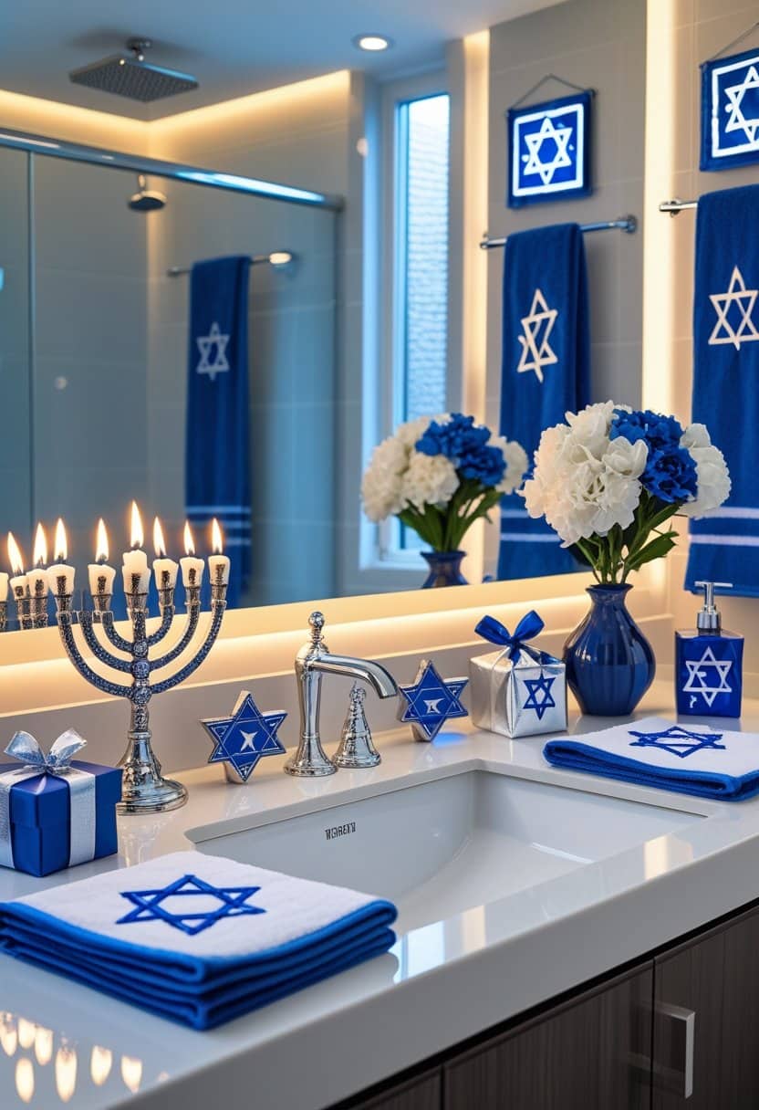 15 Brilliant Hanukkah Bathroom Decor Ideas to Light Up Your Home