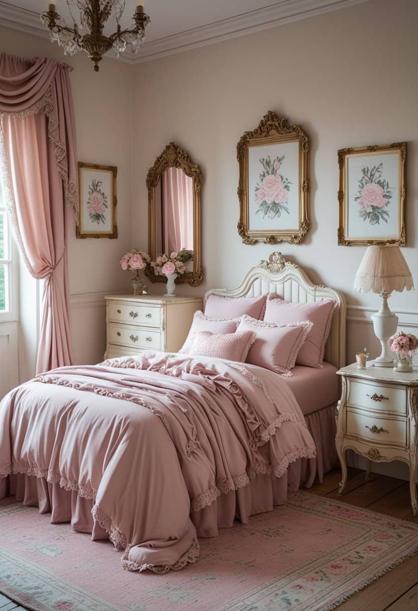 25 Dreamy Dusty Pink Bedroom Designs