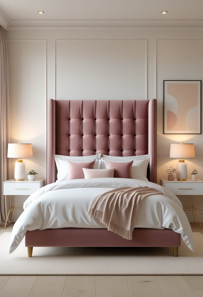 25 Dreamy Dusty Pink Bedroom Designs