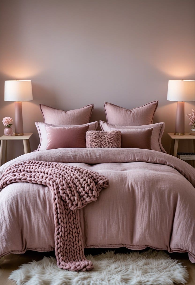 25 Dreamy Dusty Pink Bedroom Designs