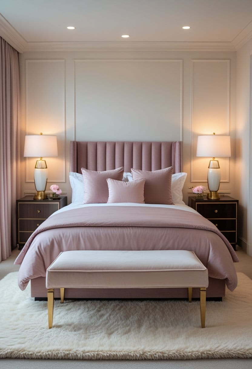 25 Dreamy Dusty Pink Bedroom Designs