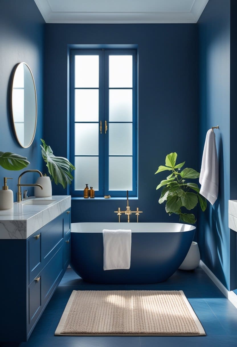 23 Moody Blue Bathroom Ideas That Bring Calm and Timeless Style