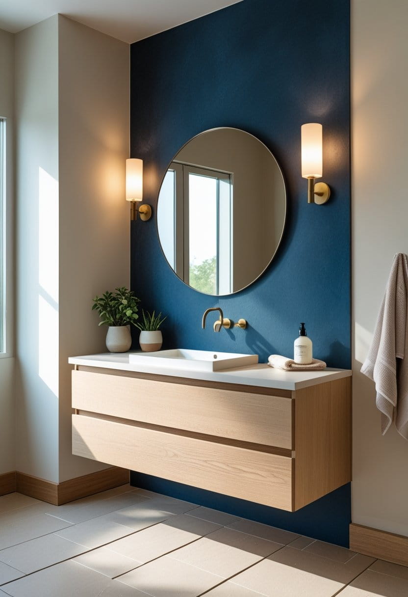 23 Moody Blue Bathroom Ideas
