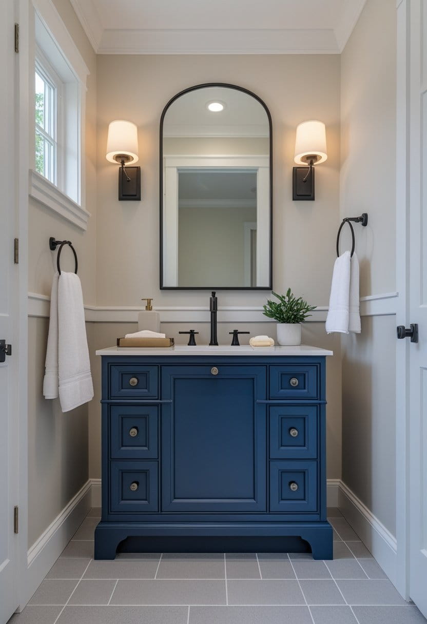 23 Moody Blue Bathroom Ideas