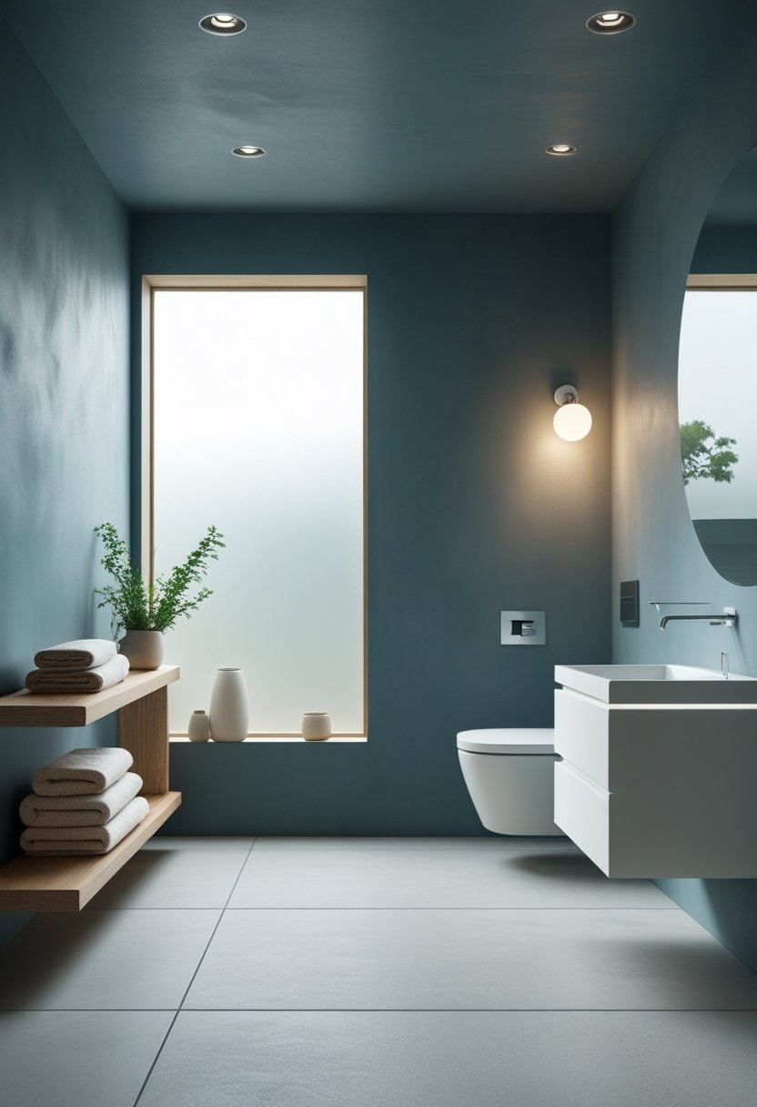 23 Moody Blue Bathroom Ideas