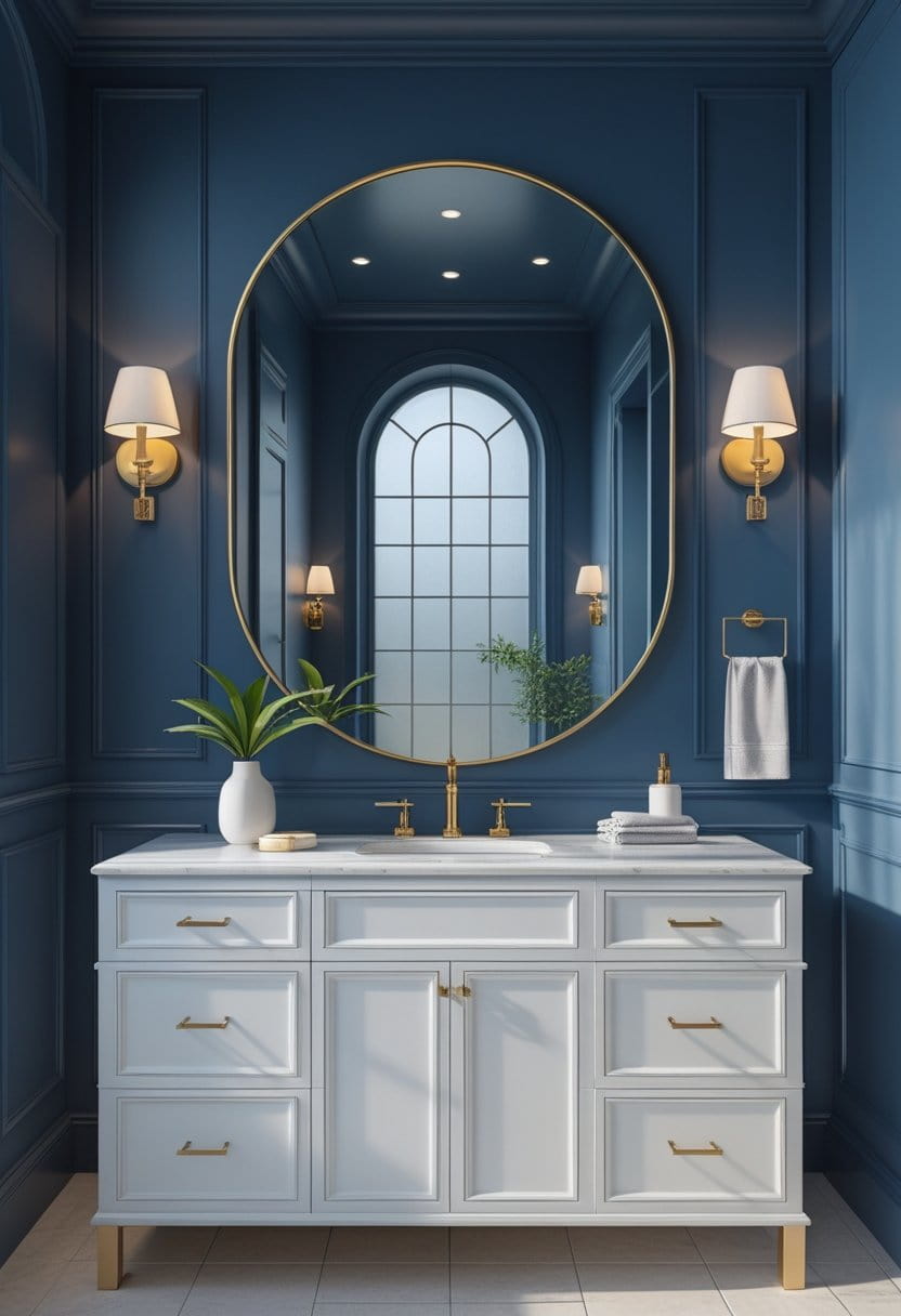 23 Moody Blue Bathroom Ideas