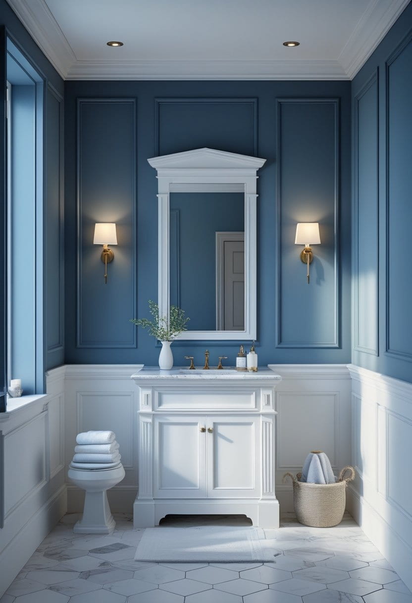 23 Moody Blue Bathroom Ideas