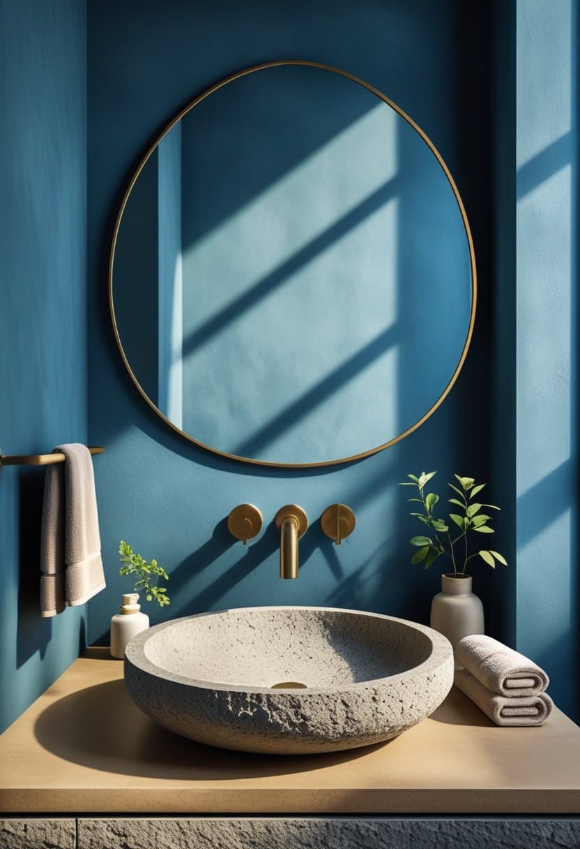 23 Moody Blue Bathroom Ideas