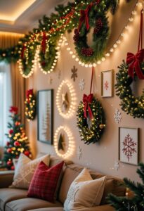 30 Festive Christmas Wall Decoration Ideas to Make Your Home Feel Magical