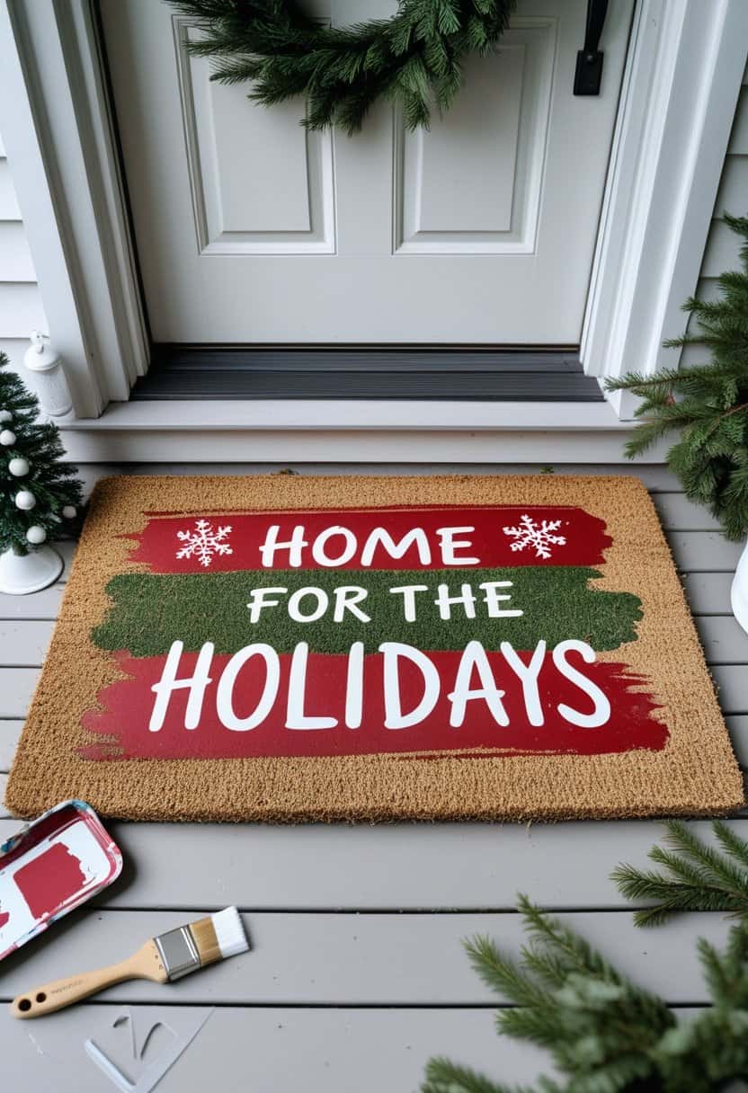 23 Christmas Door Mat Ideas