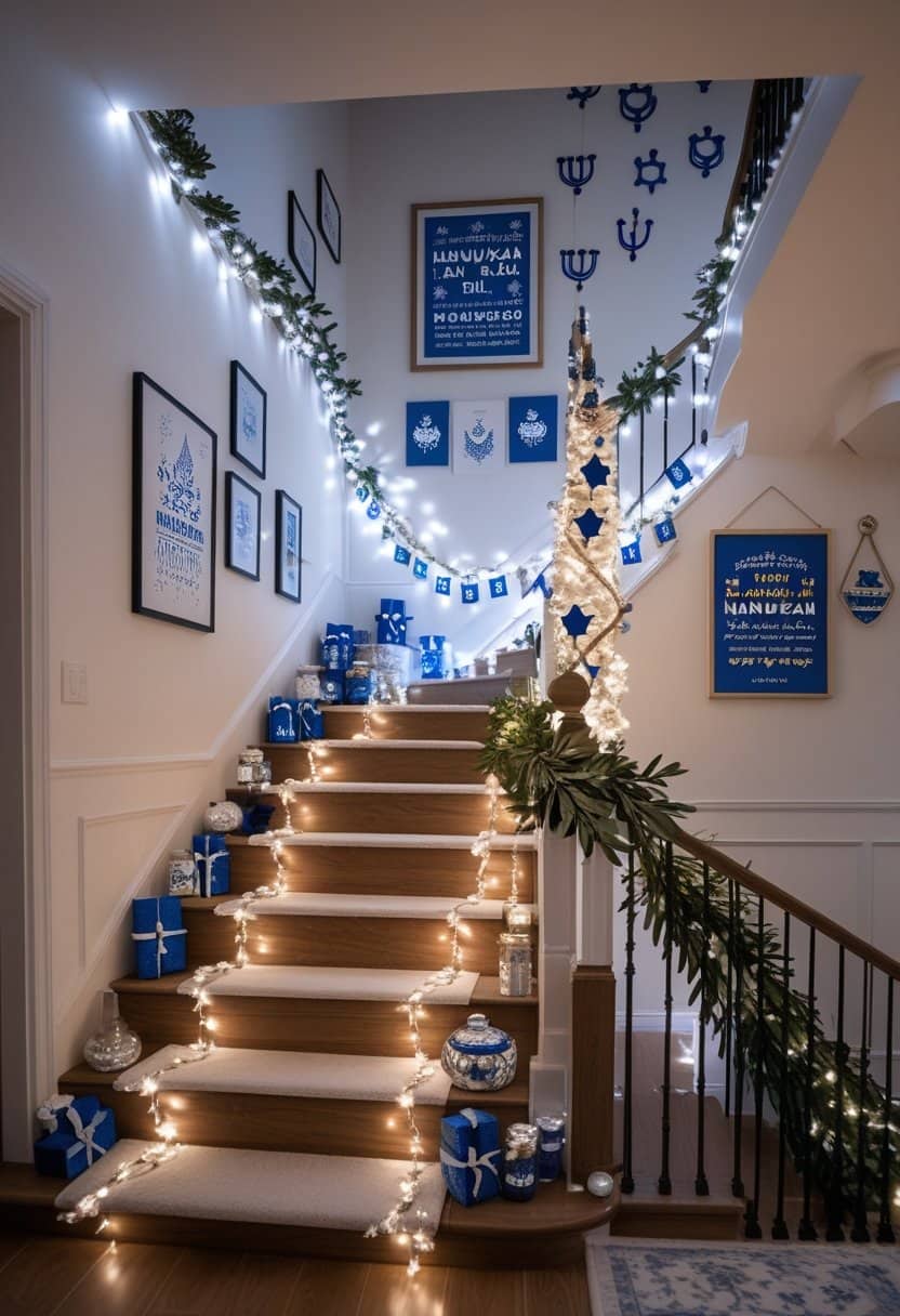 21 Stunning Staircase Hanukkah Design Ideas